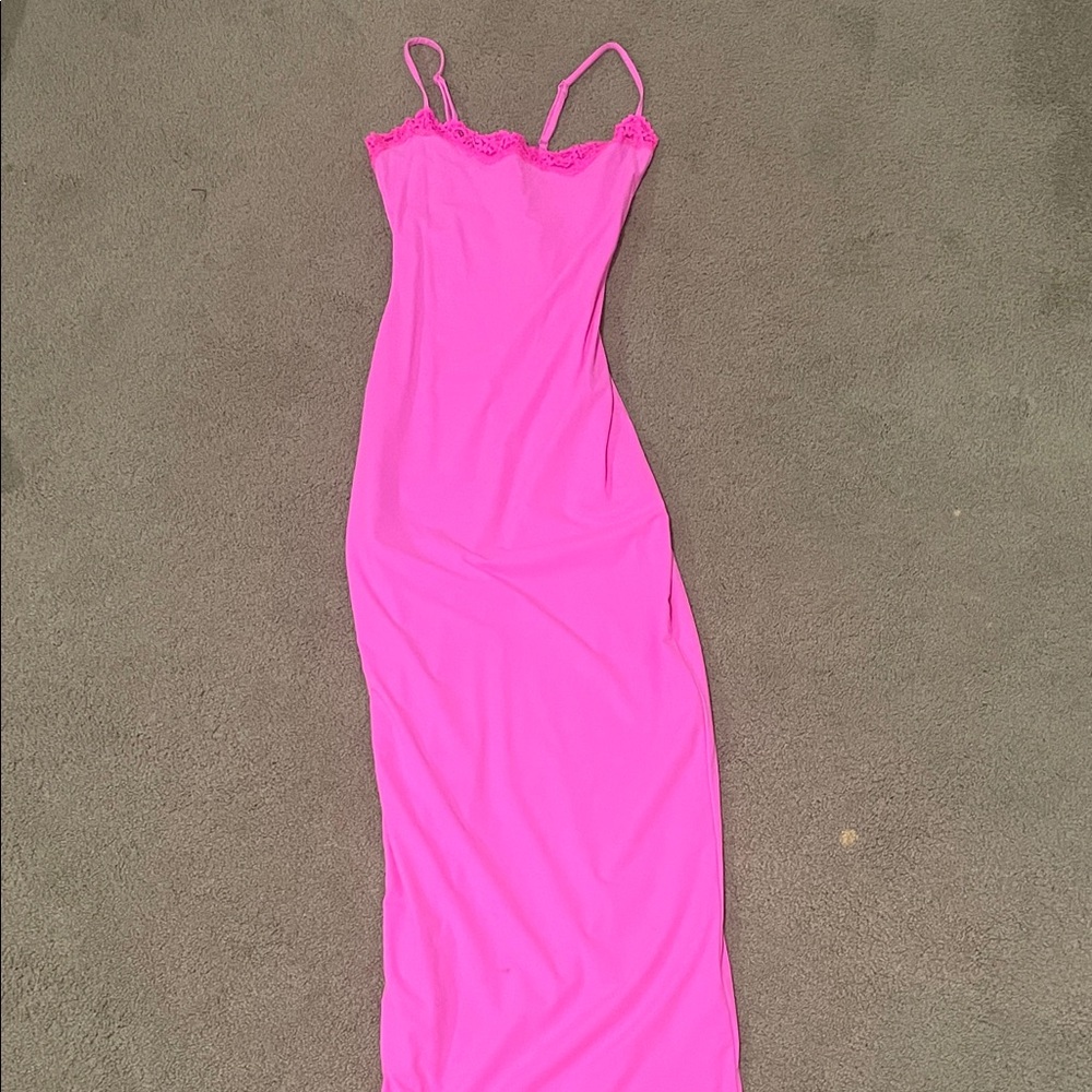 SKIMS Strapless Pink Dress